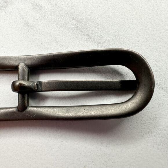 Dark Bronze Tone Skinny Simple Basic Belt Buckle - Picture 7 of 7